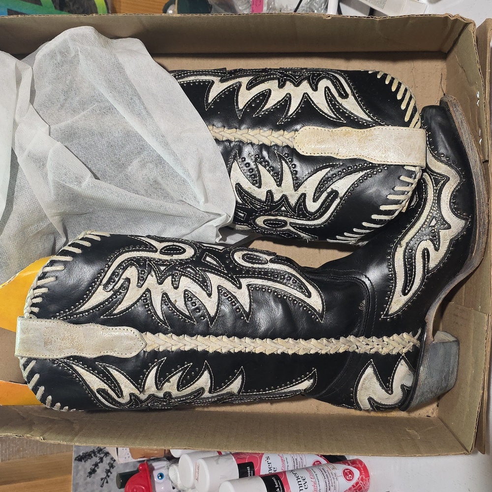 Corral Black and Gray Western Boots